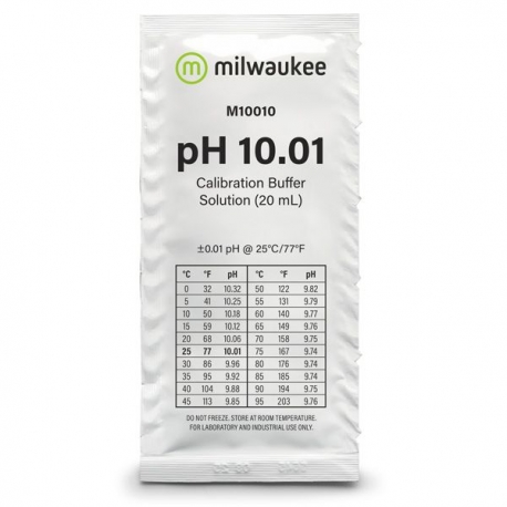 MILWAUKEE Solution étalon pH 10.01 - 20ml