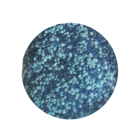 Sable pour aquarium, Parma, Bleu moucheté, Granulométrie 2 - 3 mm - 4 Kilos