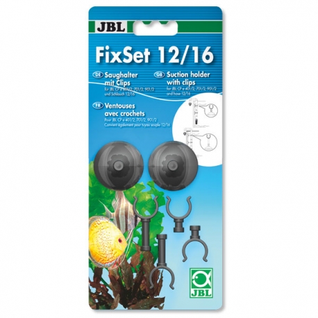 JBL FixSet 12/16 - Ventouses avec crochets - Lot de 2 Aqua Store