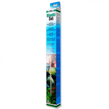 JBL Blanki Set Nettoyeur de vitres d'aquarium, avec manche Aqua Store