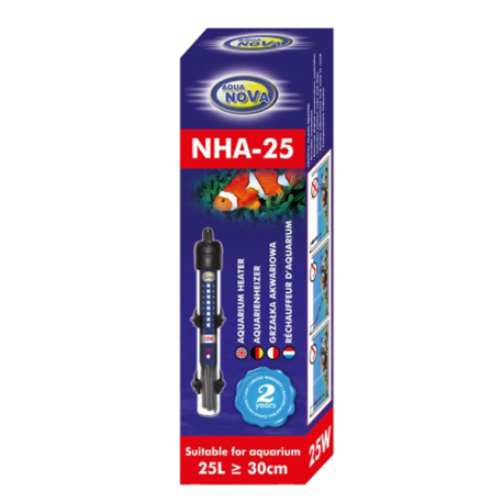 AQUA NOVA NHA-25, chauffage pour aquarium - 25 Watts