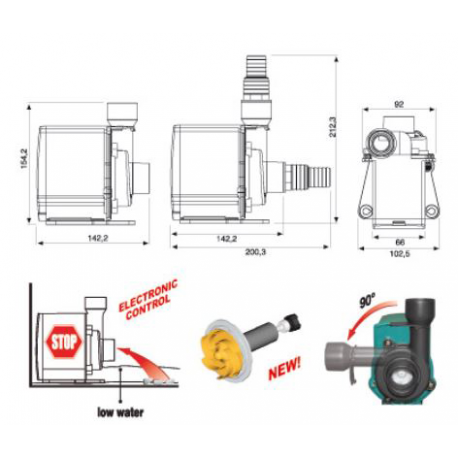 NEWA Pompe NEW JET NJ8000 Débit : 8000l/h