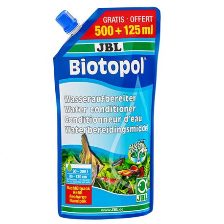 JBL Biotopol 500+125ml gratuits - Recharge conditionneur eau aquarium