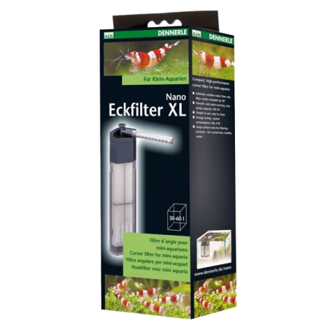 DENNERLE Nano Eckfilter XL - Filtre pour Aquarium jusqu'à 60 L Aqua Store