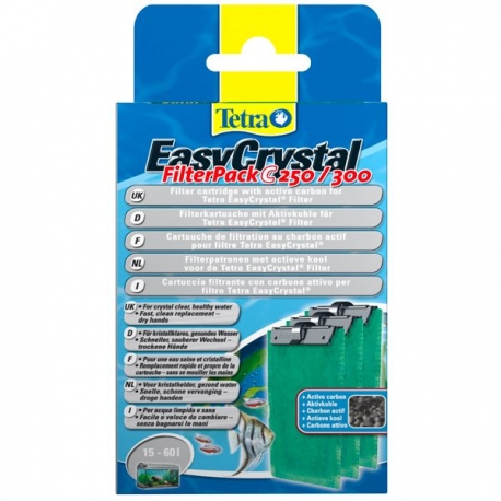 TETRA EasyCrystal FilterPack Charbon 250/300 - Lot de 3