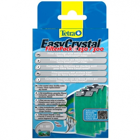 TETRA EasyCrystal FilterPack Charbon 250/300 - Lot de 3 Aqua Store