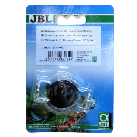 JBL Ventouses à clips 37 mm pour réacteur CO2 (x2) Aqua Store