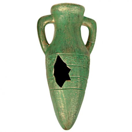 ZOLUX - Amphore Bronze avec diffuseur à air - 10 cm Aqua Store