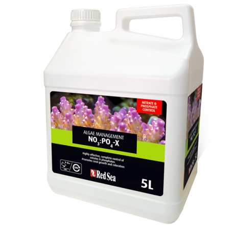 RED SEA NO3:PO4-X Réducteur de Phosphate et Nitrate - Anti Algue - 5 L Aqua Store