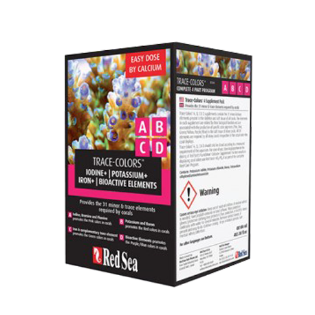 RED SEA Trace Colors ABCD - 4x100ml Aqua Store