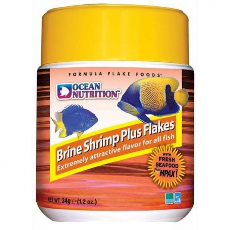 OCEAN NUTRITION, Brine Shrimp Plus Flakes, 34g