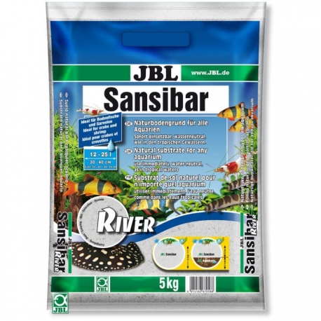 JBL Sansibar River - 5 kg - Substrat de sol pour aquarium et terrarium