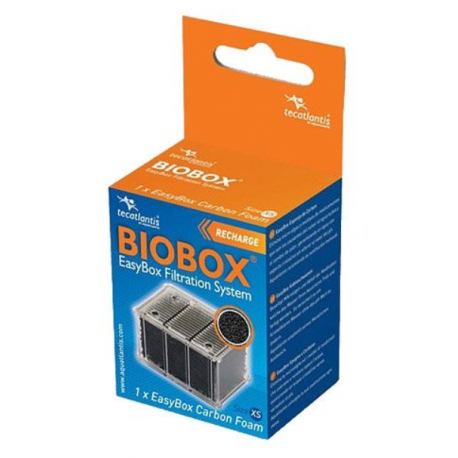 EasyBox Mousse Charbon aquarium, XS Aquacubic, recharge pour filtre Biobox Aquatlantis