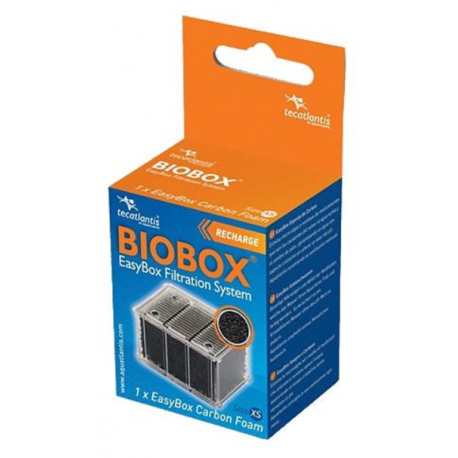 EasyBox Mousse Charbon aquarium, XS Aquacubic, recharge pour filtre Biobox Aquatlantis Aqua Store