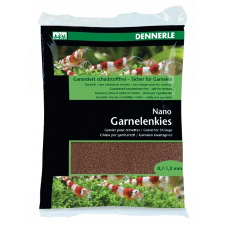 DENNERLE Nano gravier pour crevettes - Brun Borneo 2kg 