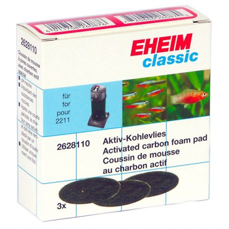 EHEIM Mousses charbon actif pour Filtre Classic 150 - Lot de 3