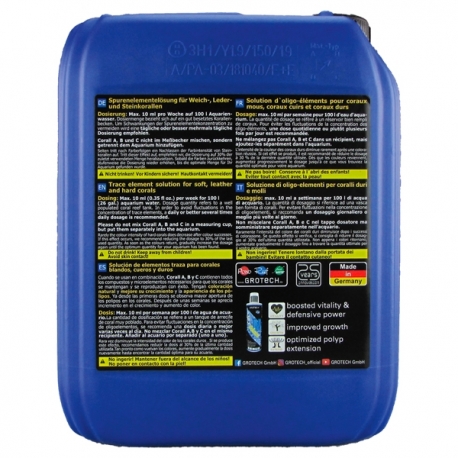 Image 1 - GROTECH Corall B 5L Solution d oligo-éléments pour coraux mous, cuirs et durs Aqua Store