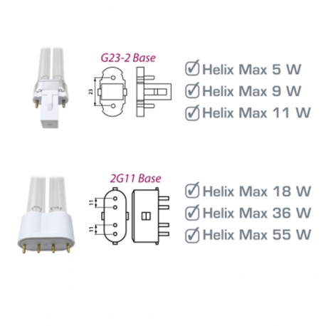 AQUA MEDIC Lampe UVC de rechange pour Helix Max 36 Watts