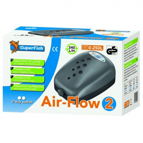 SUPERFISH Air-Flow 2 pompe à air - 240 L/H Aqua Store
