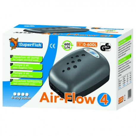 SUPERFISH Air-Flow 4 pompe à air - 600 L/H