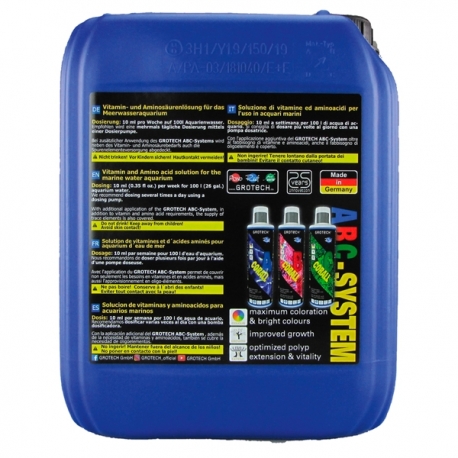 Image 1 - GROTECH VitAmino M (5L) Solution de vitamines et acides aminés pour aquarium eau de mer Aqua Store