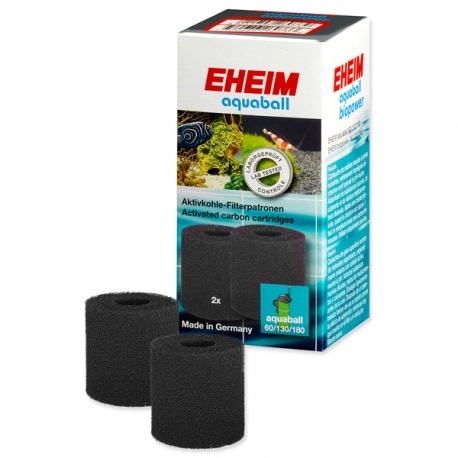 EHEIM Cartouches Filtrantes Charbon - Pour Filtre Aquaball 60/130/180 - Lot de 2 Aqua Store