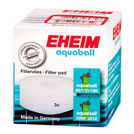 EHEIM Coussins de Ouate filtre Aquaball 60/130/180 - Lot de 3