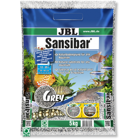 JBL Sansibar GREY 5kg Substrat fin gris pour aquarium Aqua Store