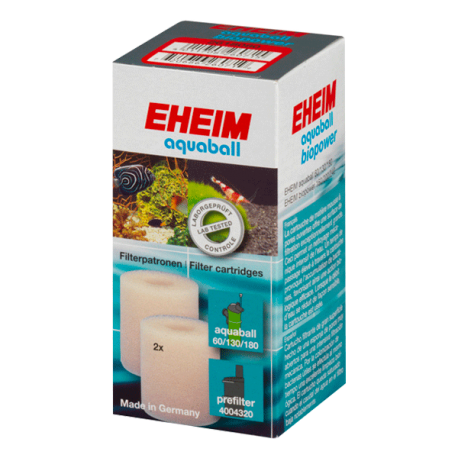 EHEIM Coussin de mousse - Pour Filtre Aquaball 60 à 180 et Biopower 160 à 240 (x2) Aqua Store