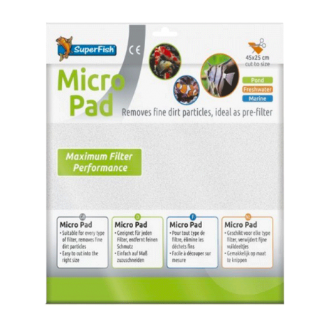 SUPERFISH Micro Pad - Ouate de Filtration - 45 x 25 cm