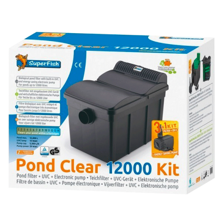 Image 1 - SUPERFISH Pond Clear Kit 12000 - Filtre + UV + Pompe pour Bassin jusqu'à 12000 L Aqua Store