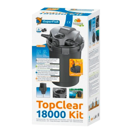 Image 1 - SUPERFISH Top Clear Kit 18000 - Filtre + UV + Pompe pour Bassin jusqu'à 18000 L Aqua Store