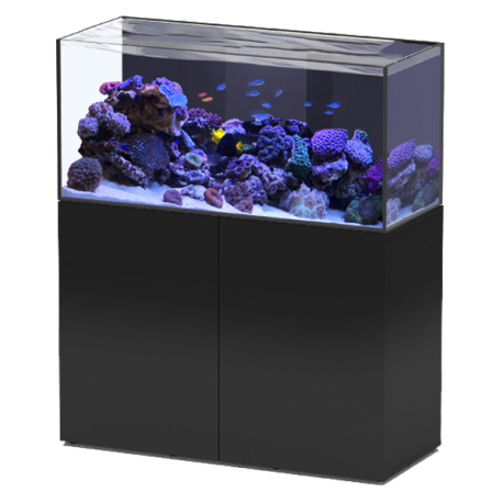 Aquarium AQUATLANTIS Aquaview 120 + Meuble Noir - 330 Litres Eau de Mer - Livraison incluse Aqua Store