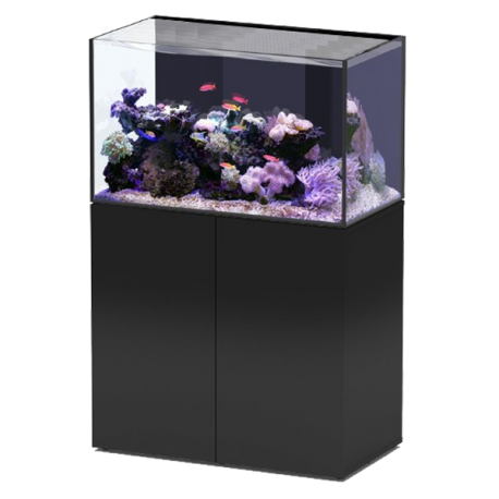 Aquarium AQUATLANTIS Aquaview 92 + Meuble Noir - 253 Litres Eau de Mer - Livraison incluse