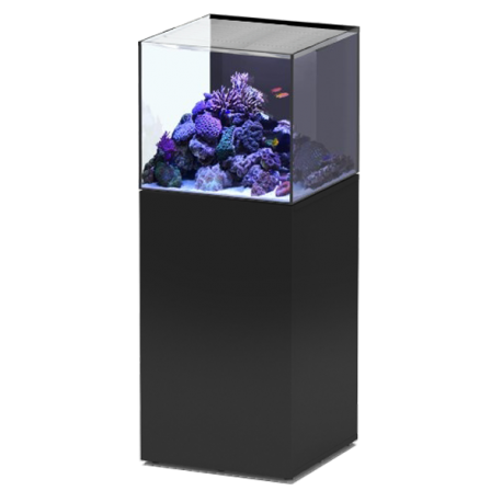 Aquarium AQUATLANTIS Aquaview 50 + Meuble Noir - 113 Litres Eau de Mer - Livraison incluse