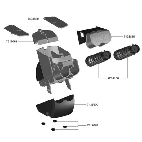 EHEIM 7213068 - Support intérieur pour TWINfeeder (3582)