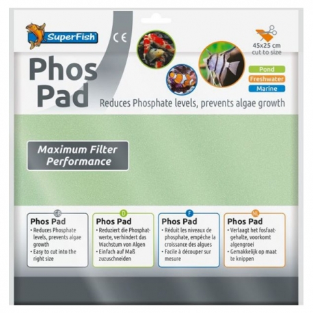 SUPERFISH Phos Pad - Mousse de Filtration - 45 x 25 cm Aqua Store