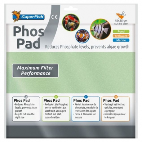 SUPERFISH Phos Pad - Mousse de Filtration - 45 x 25 cm