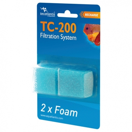 AQUATLANTIS 2x recharges de mousse pour filtre TC-200 Aqua Store