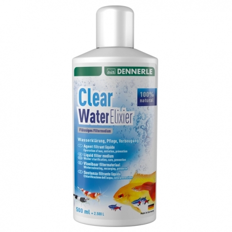 DENNERLE Clear Water Elixier Agent filtrant liquide - 500 ml Aqua Store