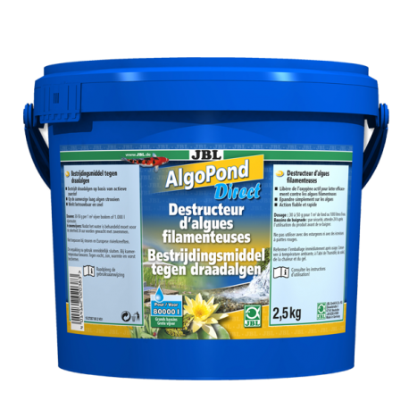 JBL AlgoPond direct 2,5kg anti algue pour bassin avec poissons JBL AlgoPond direct 2,5kg anti algue pour bassin avec poissons