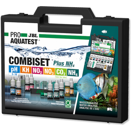 JBL ProAquaTest Combi Set Test Plus NH4 - Malette de 7 tests pour aquarium