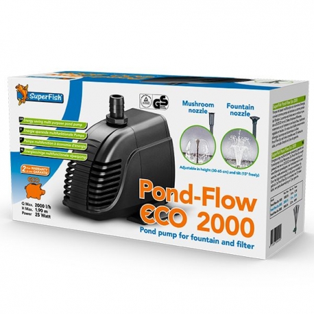 SUPERFISH Pond Flow ECO 2000 - Pompe Bassin 2000 L/H