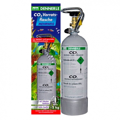 DENNERLE Bouteille CO2 Rechargeable - 2 kg Aqua Store