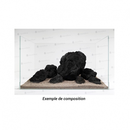 Image 1 - AQUA DECO Premium Lava Black (Roche de Lave) - Taille S entre 9 et 14 cm Aqua Store