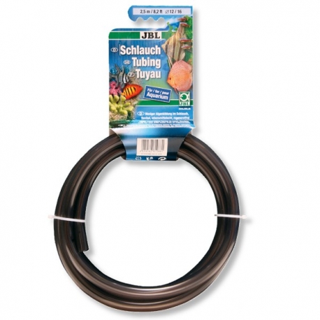 JBL Aqua GRIS tuyau en PVC 12/16 mm pour aquarium - 2,5 m