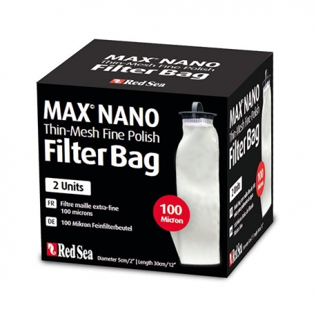 RED SEA Filter Bag Max Nano - Thin-Mesh Fine Polish 100 microns - Lot de 2 Aqua Store