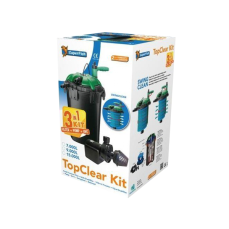 SUPERFISH Top Clear Kit 10000 - Filtre + UV + Pompe