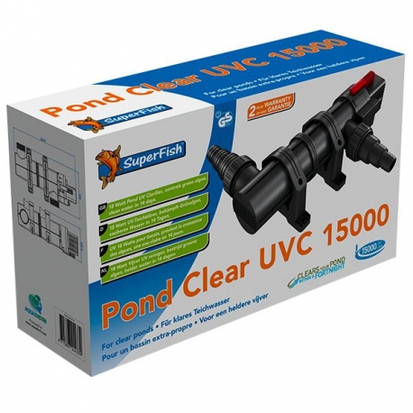 Image 1 - SUPERFISH Pond Clear 15000 UVC - Filtre UV pour bassin 18 Watts Aqua Store