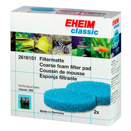 EHEIM Coussins de Mousse - Pour Filtre Classic 350 - Lot de 2 Aqua Store